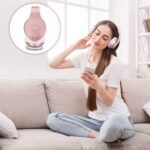 ZIHNIC Wireless Over-Ear Headphones – Foldable, Rose Gold - Image 4