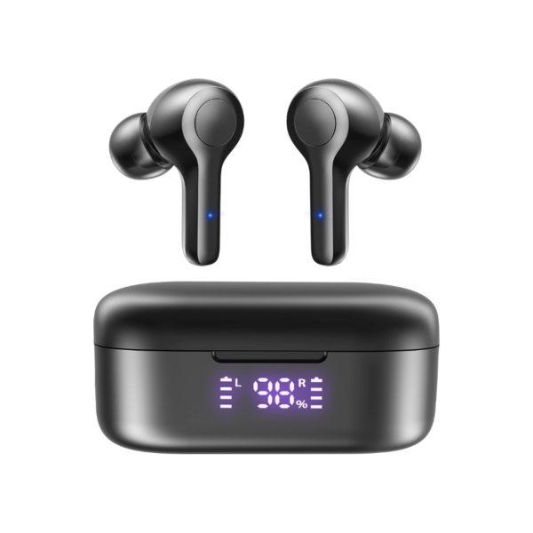 MOZOTER Wireless Earbuds – Deep Bass, LED Display