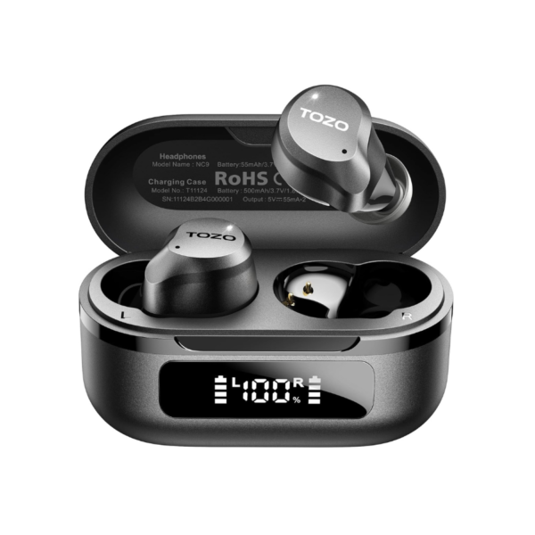 TOZO NC9 ANC Wireless Earbuds – 60H, LED Display